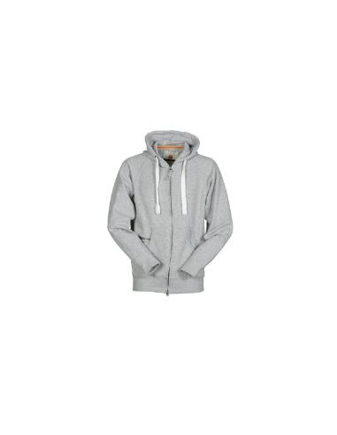 Felpa Full Zip Con Cappuccio Garzata 300Gr