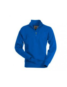 Felpa Mezza Zip Garzata 280Gr