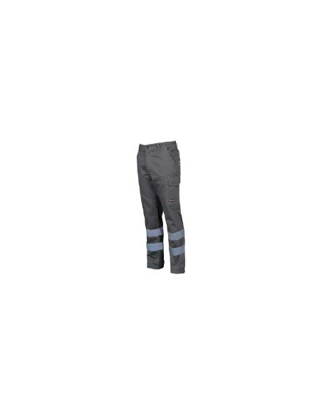 Pantalone Unisex Quadrivalente Con Bande Riflettenti, Twill 260Gr.