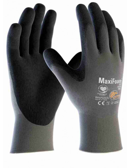 Guanti MaxiFoam Rivestimento Palmo Nero Spessore 1 mm