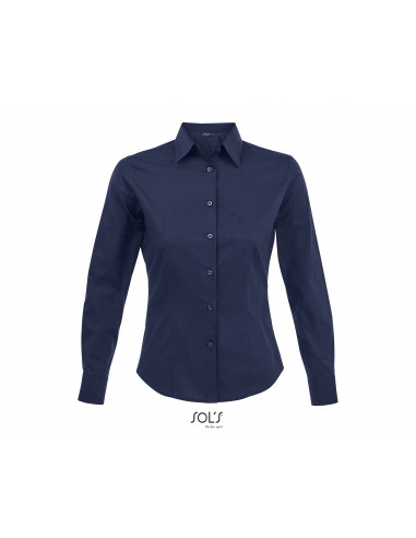 Camicia donna m/l - tessuto stretch 97% cotone 3% elastan