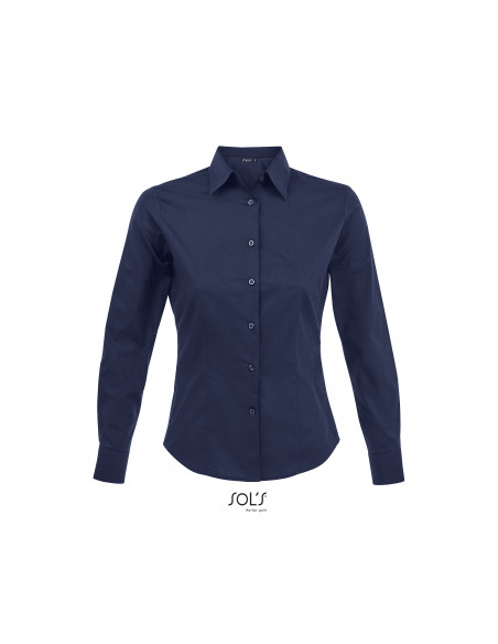 Camicia donna m/l - tessuto stretch 97% cotone 3% elastan