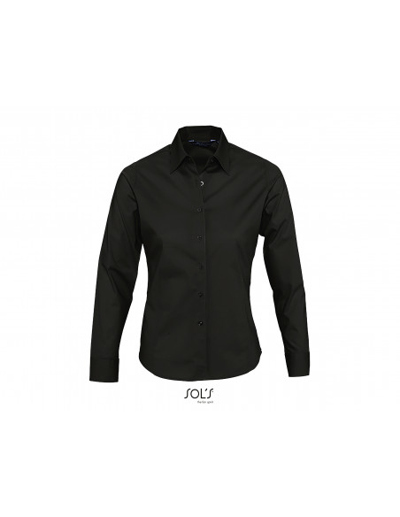 Camicia Donna M/Lunga Stretch 97% cotone 3% elastan