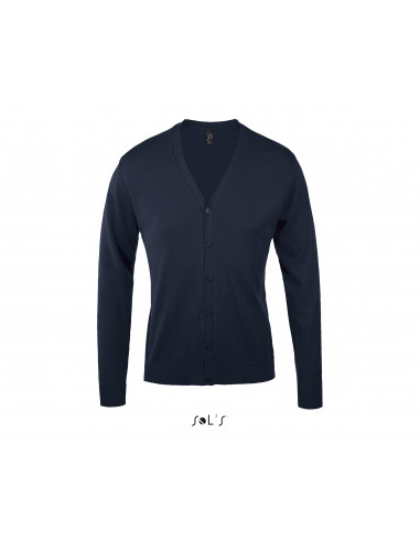 Cardigan colorato 280 uomo m/l scollo a V - 50% cotone 50% acrilico
