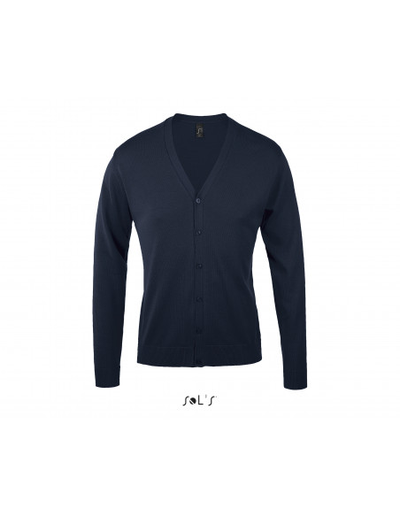 Cardigan colorato 280 uomo m/l scollo a V - 50% cotone 50% acrilico