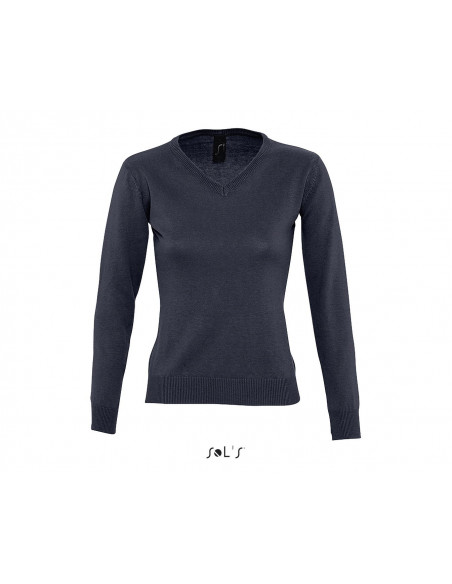 Maglione Galaxy Donna Collo a V Misto Cotone gr.260