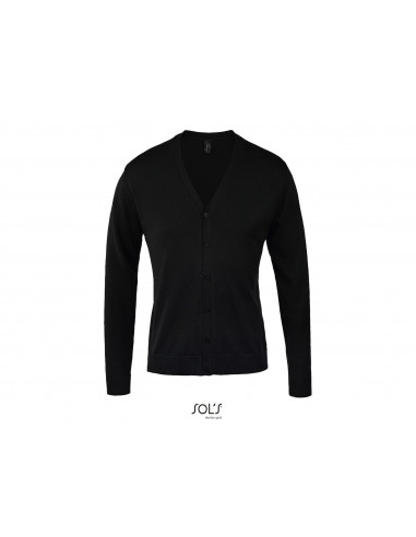 Cardigan da Uomo con Scollo a V e Bottoni 345