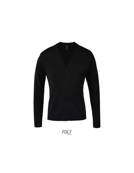 Cardigan da Uomo con Scollo a V e Bottoni 345