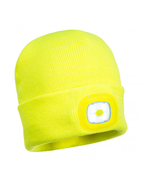 Berretto con lampada frontale a LED ricaricabile USB