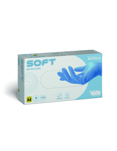 Guanto Monouso Vam Soft Azzurro  (Conf. 100 pz.)