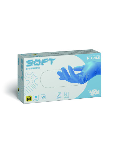 Guanto Monouso Vam Soft Azzurro  (Conf. 100 pz.)