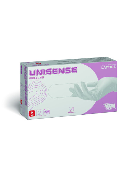 Guanto Monouso Lattice Unisense Bianco  (Conf. 100 pz.)
