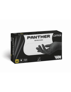Guanto Monouso Lattice Panther Nero (Conf. 100 pz.)