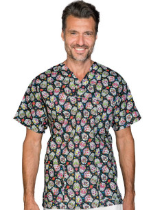 Casacca Collo A V Skull 11 100 % Cotton