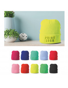 Cappello in Maglia 100% acrilico con etichetta personalizzabile