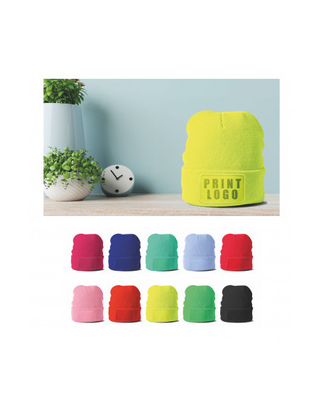 Cappello in Maglia 100% acrilico con etichetta personalizzabile