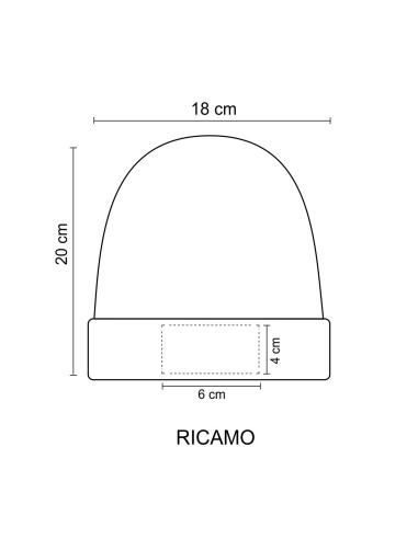 Berretto Maglia 100% Acrilico