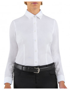 Camicia Aurora Bianco Poliestere 65% Cotone 35% gr.110