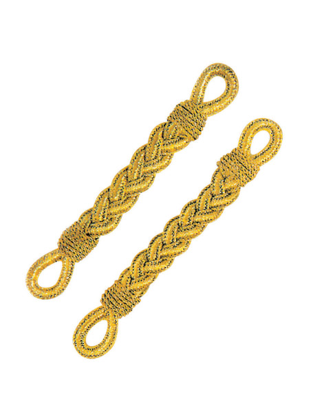 Coppia trecce dorate