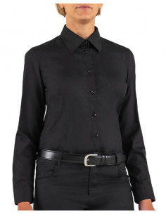 Camicia Fara Nero Poliestere 65% Cotone 35%GR.110