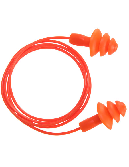 Tappi in TPR riutilizzabili con cordino (50 paia)