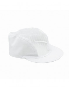 Cappellino  Bianco Con Visiera In Cotone E Copricapo In Rete