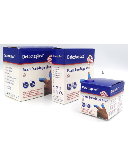 Bendaggio Autoadesivo 6x100 cm. Blu per HACCP