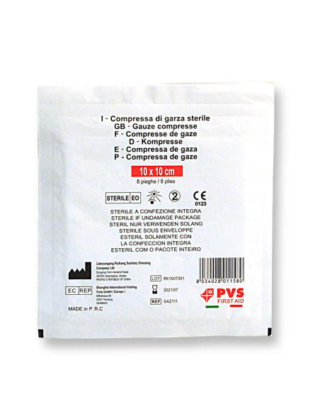 Garga Sterile cm10*10 in 8 Strati