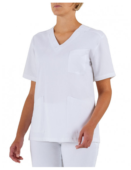 Casacca Donna Milena - Bianco 100% Cotone gr.185