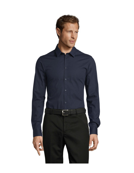 Camicia Uomo M/Lunga Cotone Stretch 97% Elastan 3% gr.120