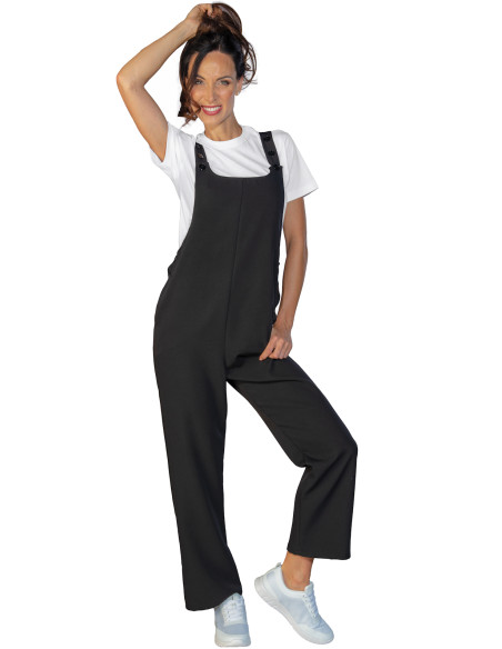Salopette Super Stretch Nero 96% Polyester 4% Spandex