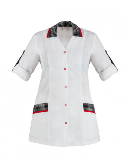 Casacca Primula Bianco 65% Poliestere 35% Cotone gr.143