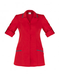 Casacca Primula Rosso 65% Poliestere 35% Cotone gr.143