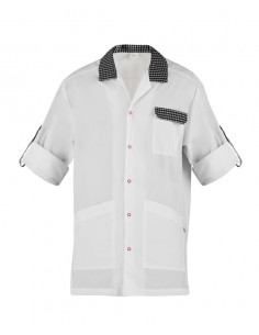 Casacca Ricky Bianco 65% Poliestere 35% Cotone gr.143