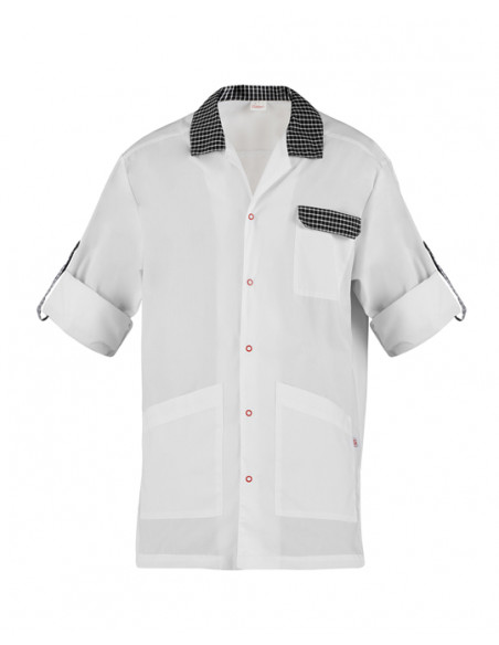 Casacca Ricky Bianco 65% Poliestere 35% Cotone gr.143