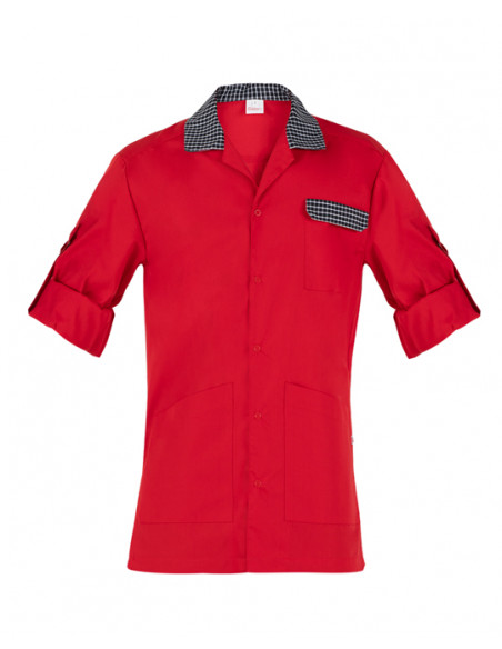 Casacca Ricky Rosso 65% Poliestere 35% Cotone gr.143