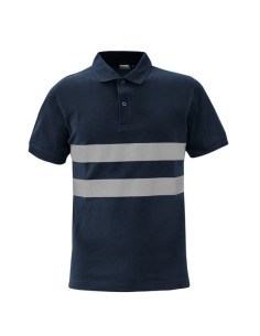 Polo Borris Blu Con Strisce Rifrangenti