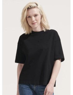 T-Shirt Oversize da Donna in Cotone Biologico Boxy