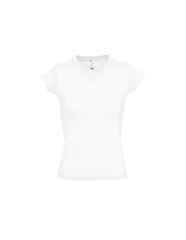 T-Shirt da Donna con Collo a V Moon 150 gr