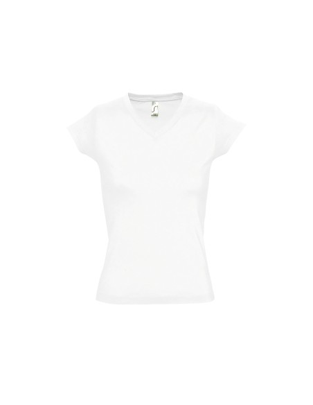 T-Shirt da Donna con Collo a V Moon 150 gr