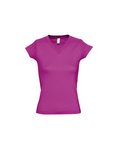 T-Shirt da Donna con Collo a V Moon 150 gr