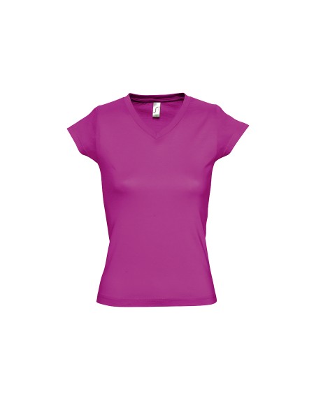T-Shirt da Donna con Collo a V Moon 150 gr