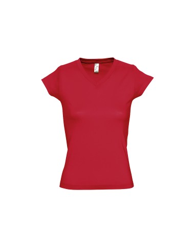 T-Shirt da Donna con Collo a V Moon 150 gr