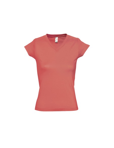 T-Shirt da Donna con Collo a V Moon 150 gr