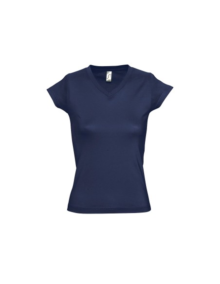 T-Shirt da Donna con Collo a V Moon 150 gr