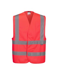 Gilet Una Banda Orizzontale e Due Verticali Alta Visibilità 2