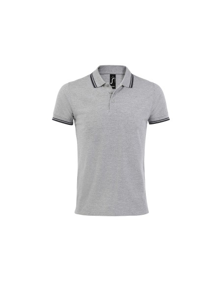 Polo da Uomo con Dettagli a Contrasto Piquè 200