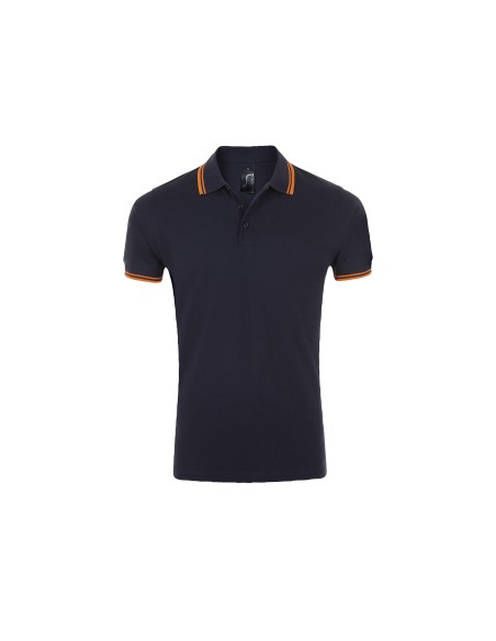 Polo da Uomo con Dettagli a Contrasto Piquè 200