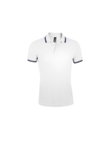 Polo da Uomo con Dettagli a Contrasto Piquè 200