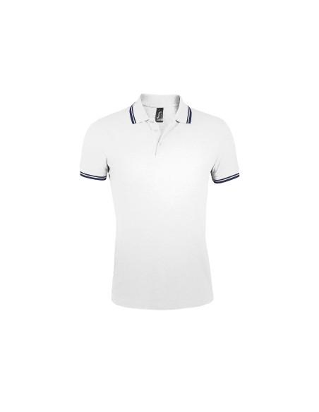 Polo da Uomo con Dettagli a Contrasto Piquè 200